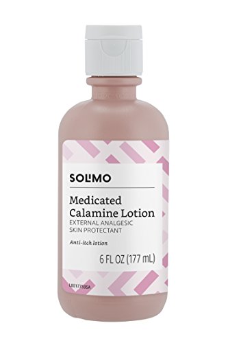 Product Cover Amazon Brand - Solimo Medicated Calamine Anti-Itch Lotion, Analgesic Skin Protectant, 6 Fluid Ounce