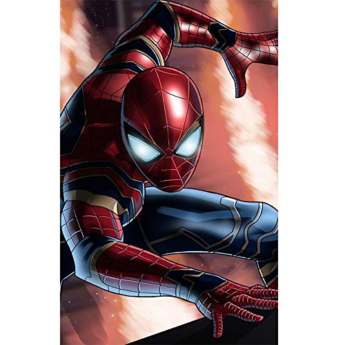 Product Cover Betionol DIY 5D Diamond Painting Kits for Kids & Adults, Full Drill Crystal Rhinestone Painting by Number Kits with The Theme of Marvel Spiderman, for Kids, 16 x 24 inch