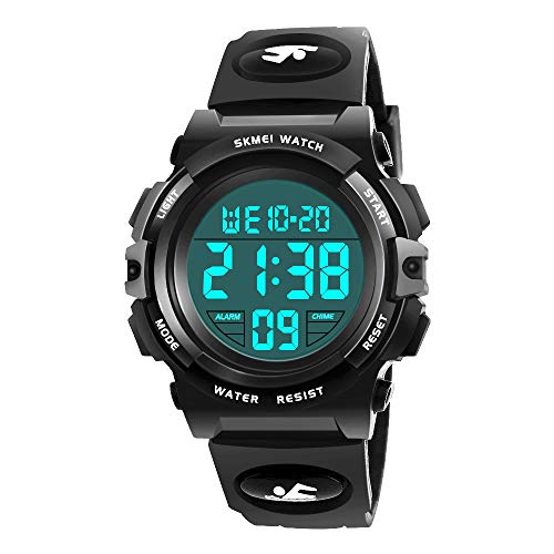 Product Cover Sports Toys for 6-15 Year Old Boys Girls, SOKY LED 50M Waterproof Digital Watches for Boys Age 9-10 Watch Timer Teenage Gifts for Boys Christmas Gifts Stocking Stuffers for Kids Blackness SKUSSWL4