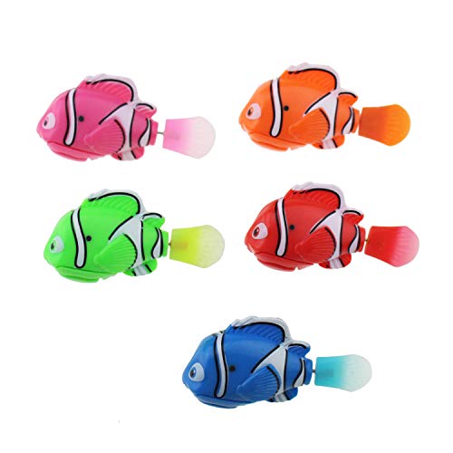 Product Cover Tipmant Cute Baby & Toddler Bath Toy Electronic Fish Water Activated Swim in Fish Tank, Bathtub, Swimming Pool Kids Gift