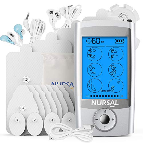 Product Cover [16 Thicker Pads] TENS Unit Muscle Stimulator, 16 Modes Rechargeable Electric Pulse Muscle Massager for Pain Relief (FDA Approved)