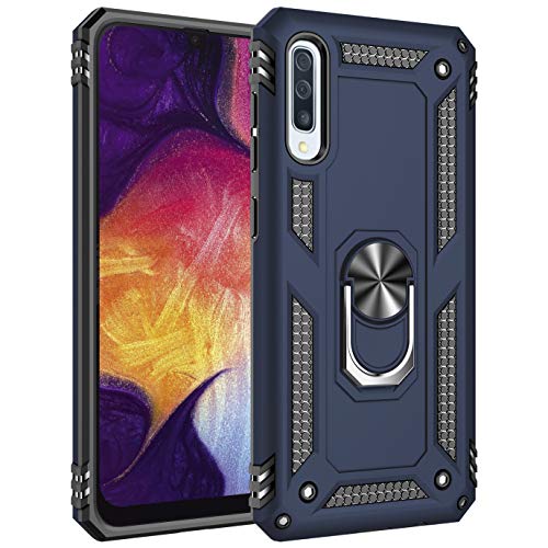 Product Cover Samsung Galaxy A50 Case, Extreme Protection Military Armor Dual Layer Protective Cover with 360 Degree Unbreakable Swivel Ring Kickstand for Samsung Galaxy A50 6.4