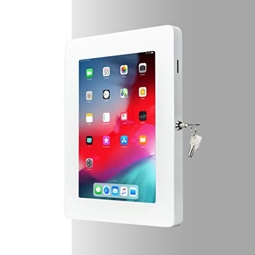 Product Cover Tablet Mount, CTA Digital Premium Locking On-Wall Flush Mount for iPad 10.2-Inch (7th Gen.), iPad Air 3 (2019), iPad Gen. 6 (2018), Galaxy Tab S3 9.7