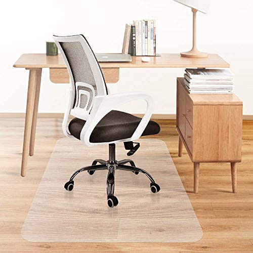 Product Cover Office Desk Chair Mat Hardwood Floor Protector Heavy Duty Clear Recycled Polycarbonate BPA and Odor Free Non Slip Flat No Curling Home Office Computer Desk Floor Mats 35 x 47inches
