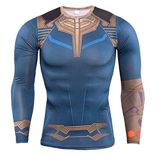 Product Cover YUNYIYIS Men's Super-Hero Compression Sports Fitness Elastic T-Shirt Quick-Drying Running