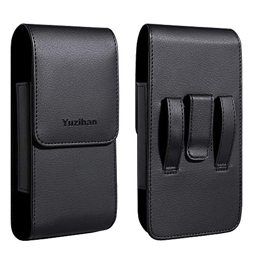 Product Cover Yuzihan Fit for iPhone 11 Pro iPhone Xs iPhone XR Belt Holster Pouch Premium Leather with Belt Clip Belt Loop Fit with Otterbox Defender Case/Lifeproof Case/Hybrid Armor Case/Battery Case On