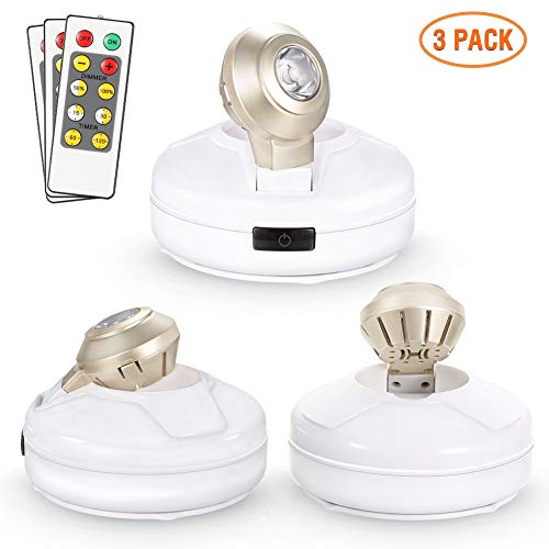 Product Cover Litake Wireless Spotlight, LED Accent Lights Battery Operated Art Lights for Paintings Wireless Picture Lights Stick on Indoor for Lighting up Painting Picture Artwork Closet - 3 Pack