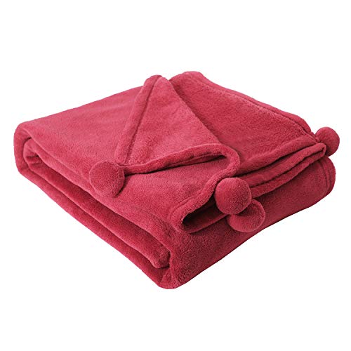 Product Cover NEW DANCE Coral Fleece Blanket Luxury Throw Super Soft Cozy Blanket for Bed Couch Chair Travel Red 51x63 inch