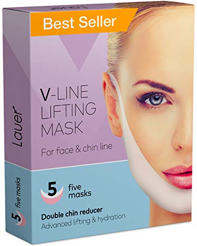 Product Cover V Shaped Slimming Face Mask Double Chin Reducer V Line Lifting Mask Neck Lift Tape Face Slimmer Patch For Firming and Tightening Skin