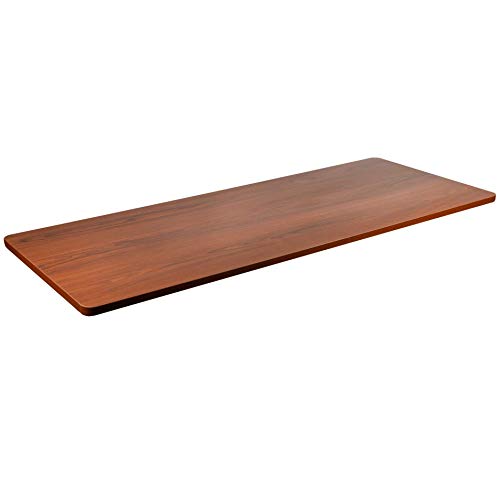 Product Cover VIVO Dark Walnut 60 x 24 inch Universal Table Top for Standard and Sit to Stand Height Adjustable Home and Office Desk Frames (DESK-TOP60D)
