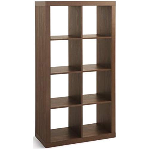 Product Cover Modern Better Homes and Gardens 8-Cube Organizer, Vintage Walnut + Free Home Decors