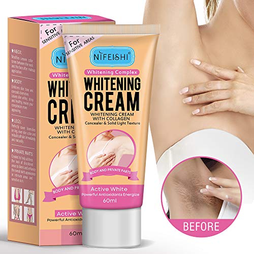 Product Cover Natural Whitening Cream,Underarm Whitening Cream Effective for Lightening & Brightening Armpit, Knees, Elbows, Sensitive & Private Areas, Whitens, Nourishes, Repairs Skin,Get Rid of Dark Fast
