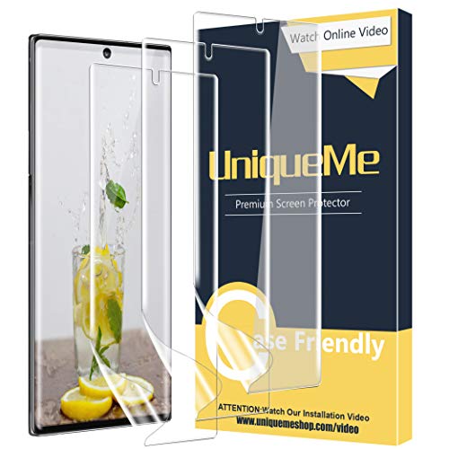 Product Cover [3 Pack] UniqueMe Screen Protector for Samsung Galaxy Note 10 Plus/Samsung Galaxy Note 10+/Note 10 Plus 5G,TPU Clear Soft Film Anti-Scratch