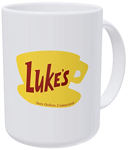 Product Cover Willcallyou Luke's Diner Gilmore Girls 15 Ounces Double Side Printed Funny White Coffee Mug