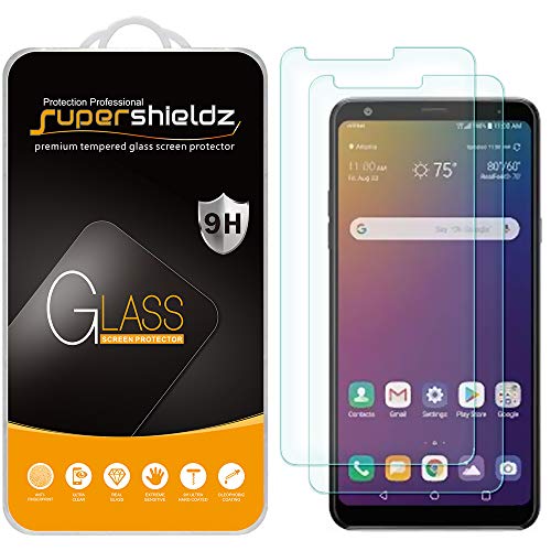 Product Cover (2 Pack) Supershieldz for LG Stylo 5 and Stylo 5 Plus Tempered Glass Screen Protector, Anti Scratch, Bubble Free