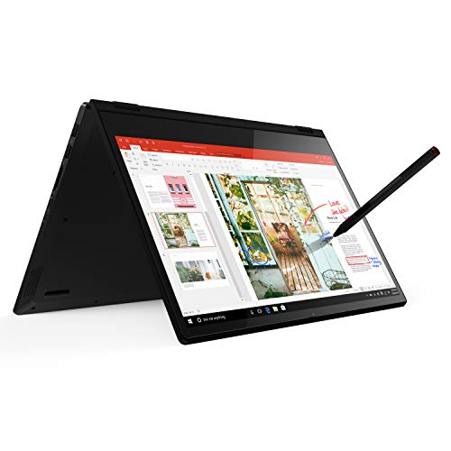 Product Cover Lenovo Flex 14 2-in-1 Convertible Laptop, 14 Inch FHD Touchscreen Display, AMD Ryzen 5 3500U Processor, 12GB DDR4 RAM, 256GB NVMe SSD, Windows 10, 81SS000DUS, Black, Pen Included