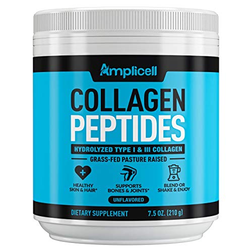 Product Cover Collagen Powder - Grass Fed Collagen Peptides with Aminos - Promotes Healthy Skin & Nails - Bone & Joint Support - Collagen Hydrolysate - Hydroylzed Collagen Powder, Unflavoured, Non GMO, Easy Mix