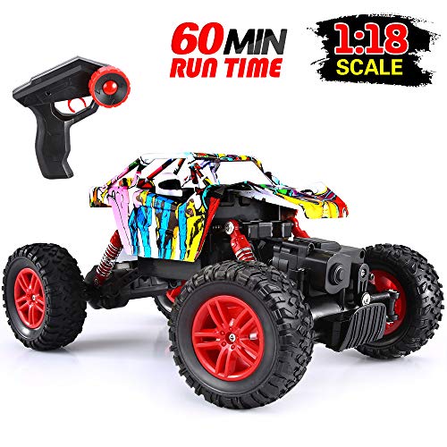 Product Cover VATOS RC Cars,1:18 Off Road Remote Control Trucks Rechargable 2.4GHz Remote Control Crawlers 4WD High Speed All Terrain Monster Truck for Adults and Kids