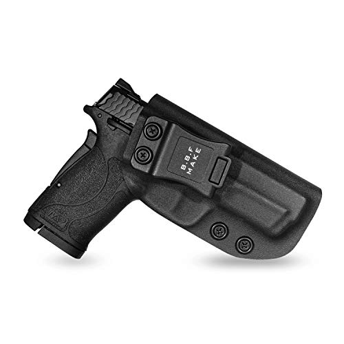 Product Cover B.B.F Make IWB KYDEX Holster Fit: Smith & Wesson M&P 380 Shield EZ | Retired Navy Owned Company | Inside Waistband | Adjustable Cant | US KYDEX Made