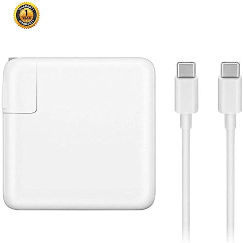 Product Cover 87W USB-C Power Adapter Charger, Compatible with MacBook pro 15 Inch 13 Inch with USB-C to USB-C Charge Cable Replacement USB-C AC Supply Charger