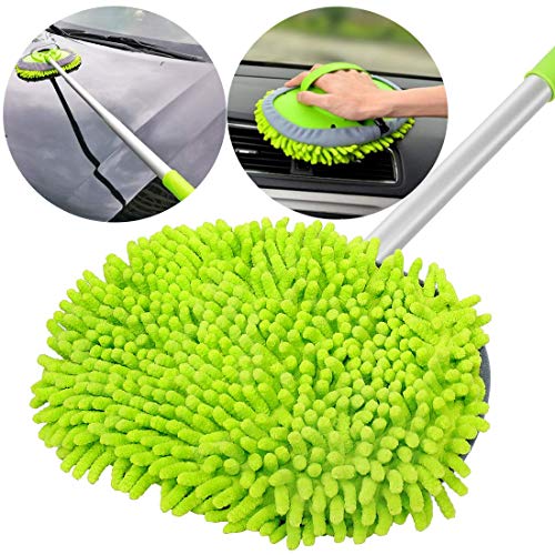 Product Cover GreatCool 2 in 1 Chenille Microfiber Car Wash Mop Mitt with 44.5