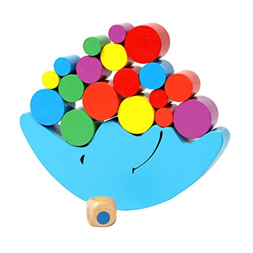 Product Cover Fuyage Moon Equilibrium Game Wooden Stacking Blocks Balancing Game Sorting Toy Building Early Brain Development for Kids