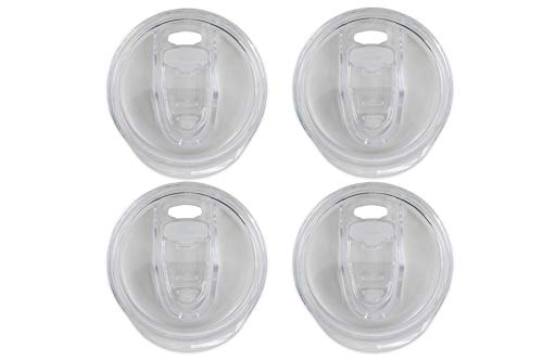 Product Cover Lids for Real Deal Steel Pint Glasses Only: Splash Proof and Spill Resistant - Keep Drinks Hot or Cold Even Longer, Set of 4