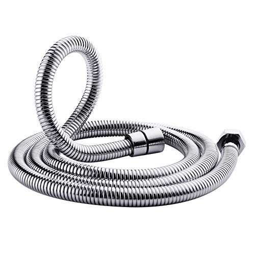 Product Cover OLEAH Ultra-Flexible Metal 304 Stainless Steel Shower Hose Stretch 59 Inch to 70 Inch for Handheld Shower Head Hose Replacement Part with Brass Insert and Nut