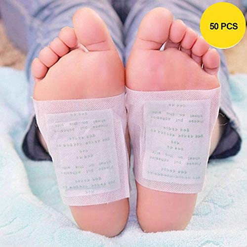 Product Cover Foot Pads - FDA Natural Foot Care, Relieve Stress & Sleep Better, 50 Adhesive Sheets and 50 Foot Pads