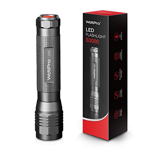 Product Cover High-Powered LED Flashlight S3000, WdtPro Super Bright Flashlights - High Lumen, IP67 Water Resistant, 3 Modes and Zoomable for Camping, Emergency, Hiking, Gift