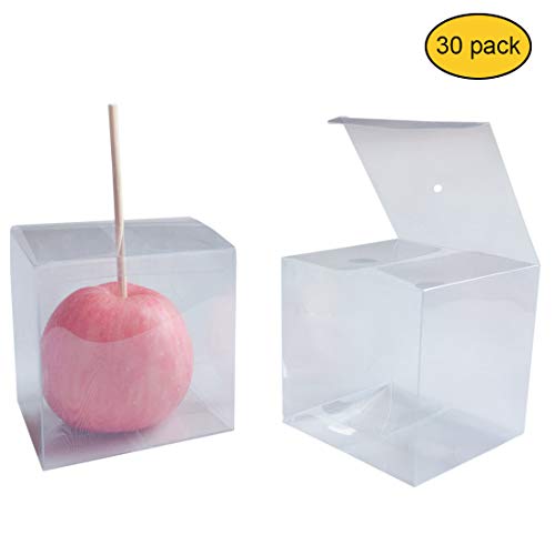 Product Cover 30 PCS Clear Candy Apple Box With Hole Top | 4