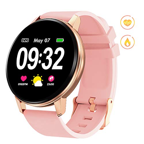 Product Cover GOKOO Smart Watch for Women with Activity Fitness Tracker Waterproof Smartwatch with Heart Rate Blood Pressure Sleep Monitor Pedometer Remote Camera Music Control Calorie Step Full Touch Color Screen