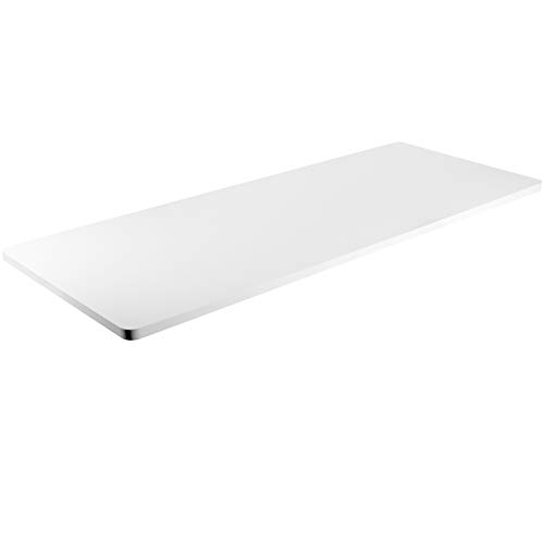 Product Cover VIVO White 60 x 24 inch Universal Table Top for Standard and Sit to Stand Height Adjustable Home and Office Desk Frames (DESK-TOP60W)