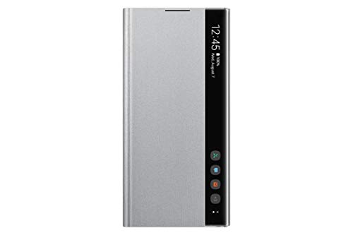 Product Cover Samsung Galaxy Note10+ Case, S-View Flip Cover - Silver (US Version with Warranty) - EF-ZN975CSEGUS