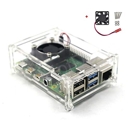 Product Cover Rpi shop Raspberry pi 4 case Model B Acrylic case with fan + heatsink included