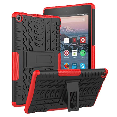 Product Cover ROISKIN Tablet 8 Inch Case (7th 8th Generation, 2017 2018 Release), Kickstand Anti-Slip Shockproof Impact Resistance Dual Layer Heavy Duty Protective Case Cover