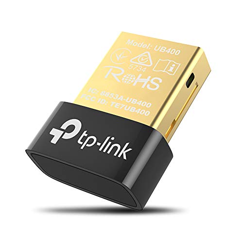 Product Cover TP-Link USB Bluetooth Adapter for PC 4.0 Bluetooth Dongle Receiver Support Windows 10/8.1/8/7/XP for Desktop, Laptop, Mouse, Keyboard, Printers, Headsets, Speakers, PS4/ Xbox Controllers (UB400)