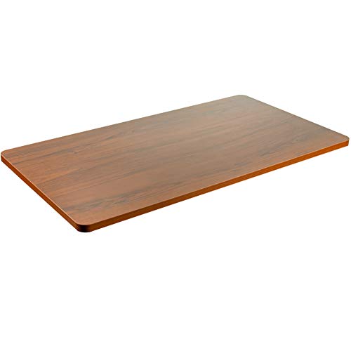 Product Cover VIVO Dark Walnut 43 x 24 inch Universal Table Top for Standard and Sit to Stand Height Adjustable Home and Office Desk Frames (DESK-TOP43D)