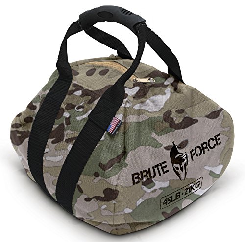 Product Cover Brute Force Kettlebells: Adjustable Kettlebell, The Perfect Workout Equipment for Home + Crossfit Equipment, Sandbag Training with Sand Kettlebells