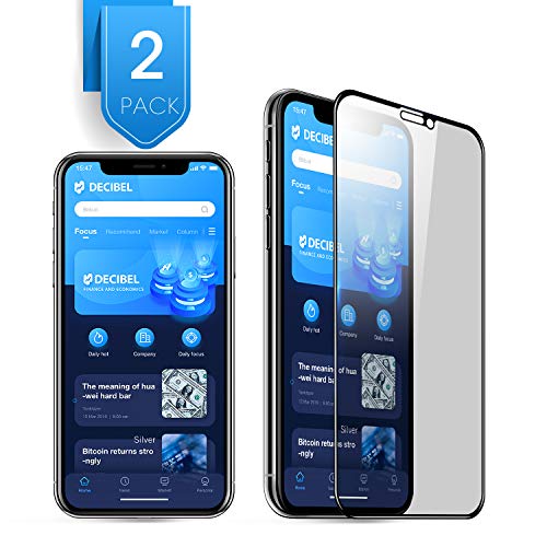 Product Cover 2Pack Compatible with iPhone 11 Pro iPhone X XS Privacy Screen Protector Premium 3D Coverage Edge Anti Spy Tempered Glass Screen Protector for iPhone 11 Pro 2019
