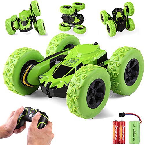 Product Cover RACPNEL Remote Control Car Rc Stunt Car Toys, 4WD 2.4Ghz High Speed Racing Car, 360° Flips Double Sided Rotating Off-Road RC Trucks, Kids Toys Car for Boys and Girls