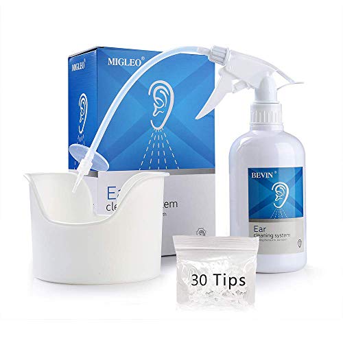 Product Cover Ear Wax Removal Tool, Bevin Earwax Removal Kit Including Ear Washer Bottle, Ear Basin, 30 Piece Soft Disposable Tips