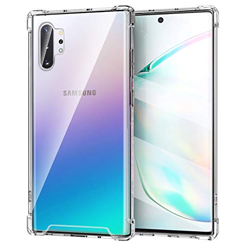 Product Cover MoKo Compatible with Galaxy Note 10 Plus Case/Galaxy Note 10+ 5G Case, Reinforced Corner TPU Bumper + Anti-Yellow Hard Panel Cover Fit Samsung Galaxy Note 10 Plus/ 10+ 5G 6.8
