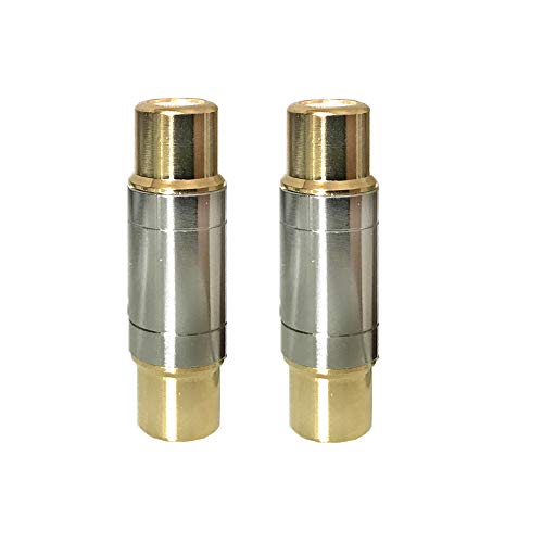 Product Cover RCA Female to RCA Female Interconnect Coupler Adapter, Pure Copper with Gold Plated Housing for Mixer Amplifiers Cable Link(2 Pack)