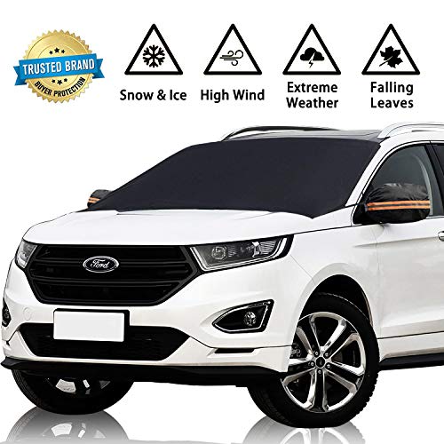 Product Cover GD6 Windshield Cover Snow Magnetic Shade Ice Frost Rain Resistant, Waterproof Windproof Outdoor Car Covers,Fits Windshields of Various Sizes