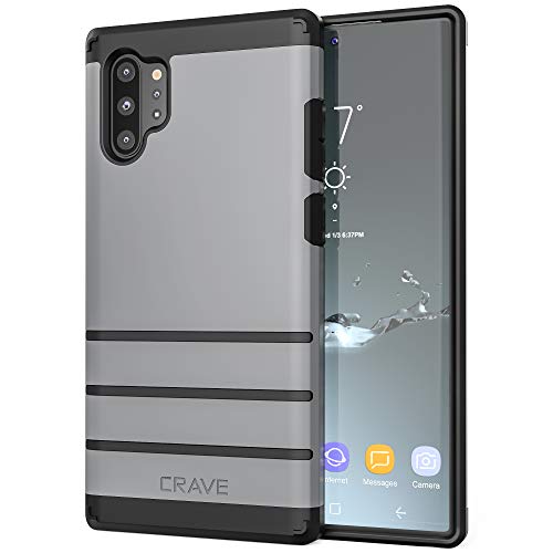 Product Cover Crave Note 10 Plus Case, Strong Guard Protection Series Case for Samsung Galaxy Note 10 Plus - Slate