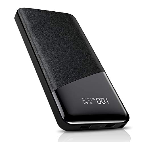 Product Cover Todamay Power Bank 25000mAh-High Capacity Portable Charger with LCD Digital Display, 2 USB Output, External Battery Pack for All The Smart Phone, Tablets, Bluetooth Device and Others-Black