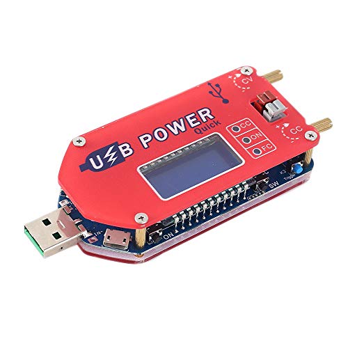 Product Cover 15W DC-DC LCD USB Power Supply Module, 5V to 3.3V 9V 12V 24V 30V Step Up Down Module CVCC Buck Boost Voltage Converter with Shell