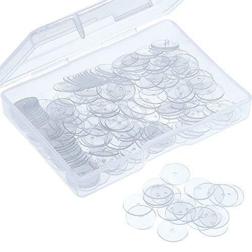 Product Cover Clear Disc Pads to Stabilize Earrings, Plastic Discs for Earring Backs (200)