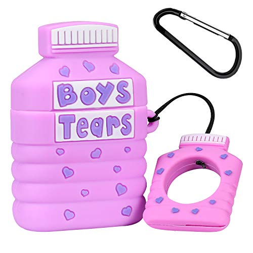 Product Cover Joyleop(Boys Tears) Compatible with Airpods 1/2 Case Cover,3D Cute Cartoon Luxury Funny Fun Cool Kawaii Fashion, Silicone Airpod Character Skin Keychain Ring,for Girls Boys Teens Kids Air pods 1& 2